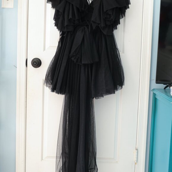 Selfie Leslie: Star Power Tulle Train Mini Dress Black - Picture 5 of 6